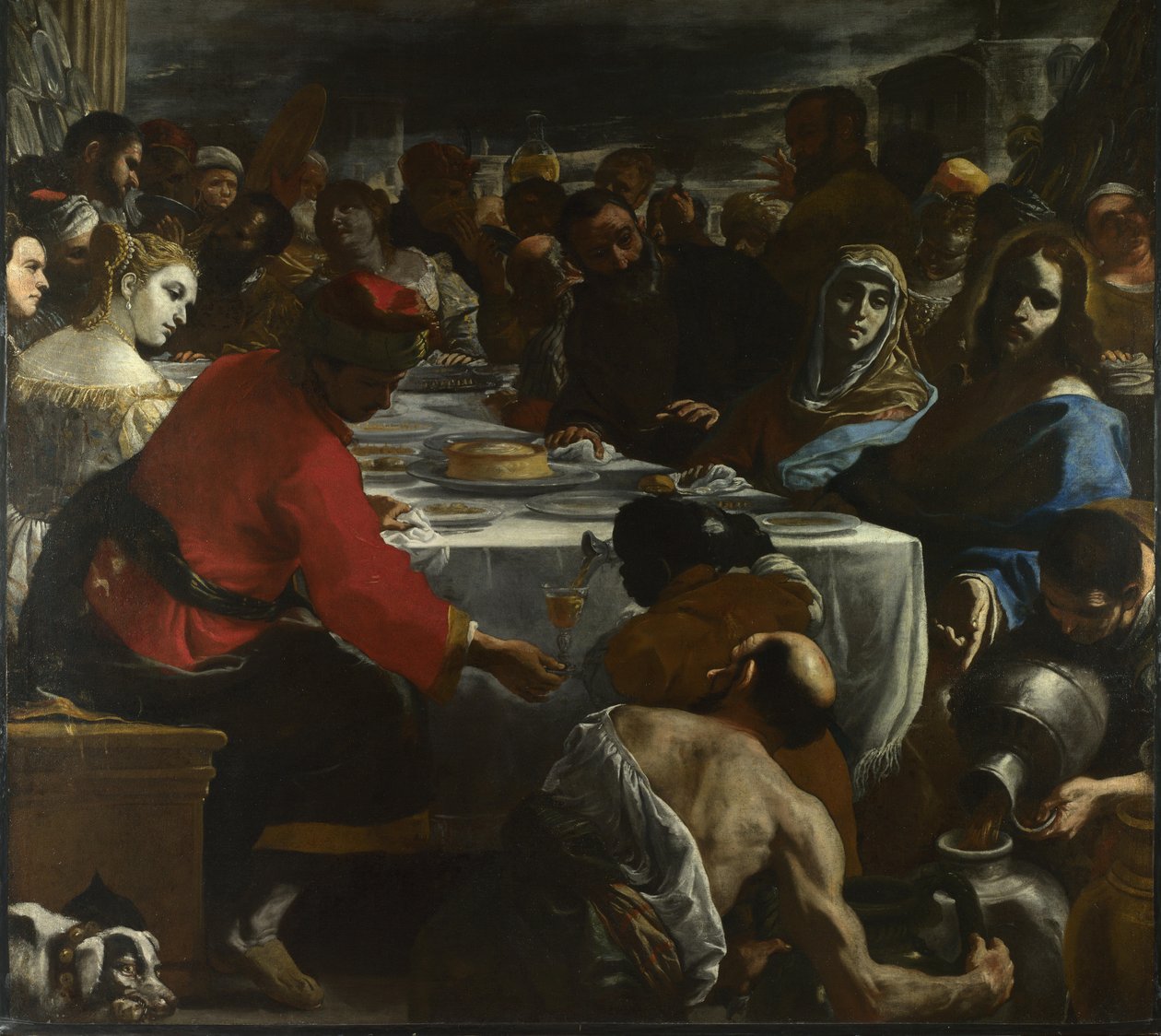 Wedding at Cana av Mattia Preti