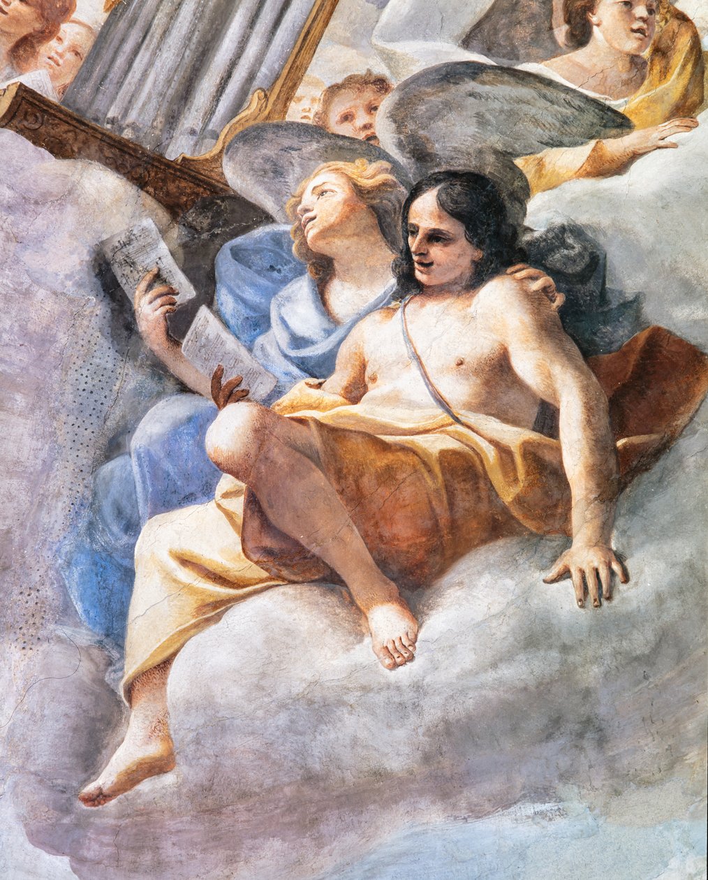 Concerts of Angels, detalj av Mattia (1613 99) Preti
