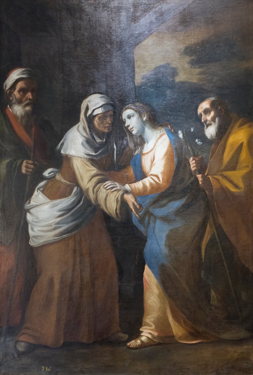 Visitation av Mattia (1613 99) (attr.to) Preti