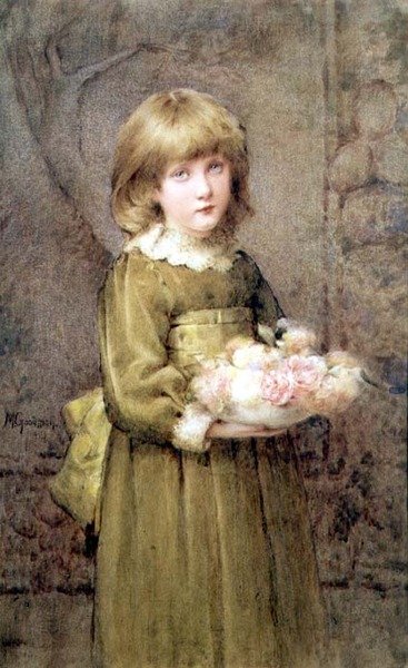 Mary (akvarell) av Maude Goodman