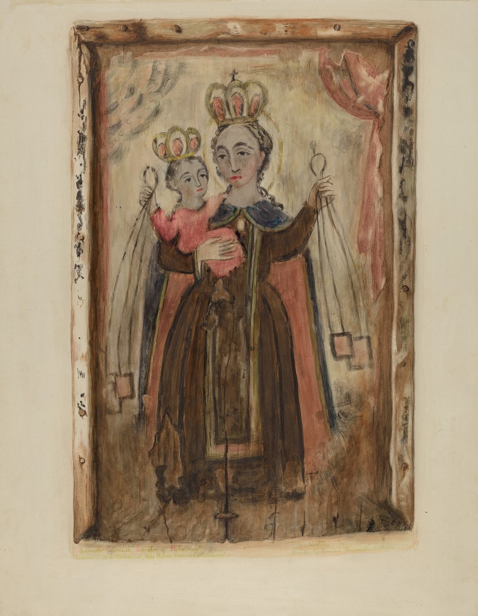 Retablo (Vår Fru av Carmel) av Maude Valle