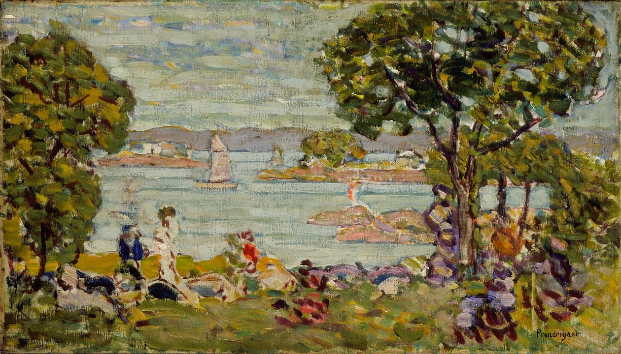 Cove, Maine, ca 1907-10 av Maurice Brazil Prendergast