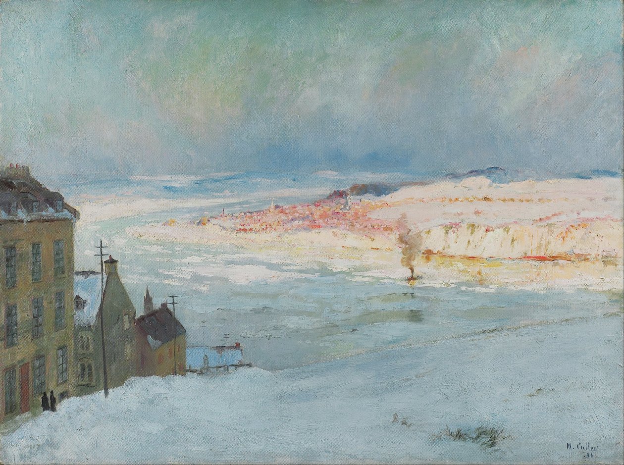 Levis from Quebec av Maurice Galbraith Cullen