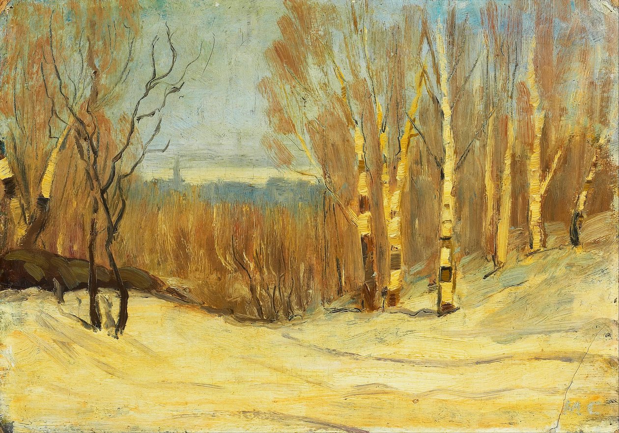 Winter near Montreal av Maurice Galbraith Cullen