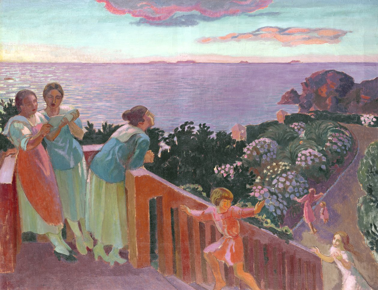 Balkong till tystnad, 1918 av Maurice Denis