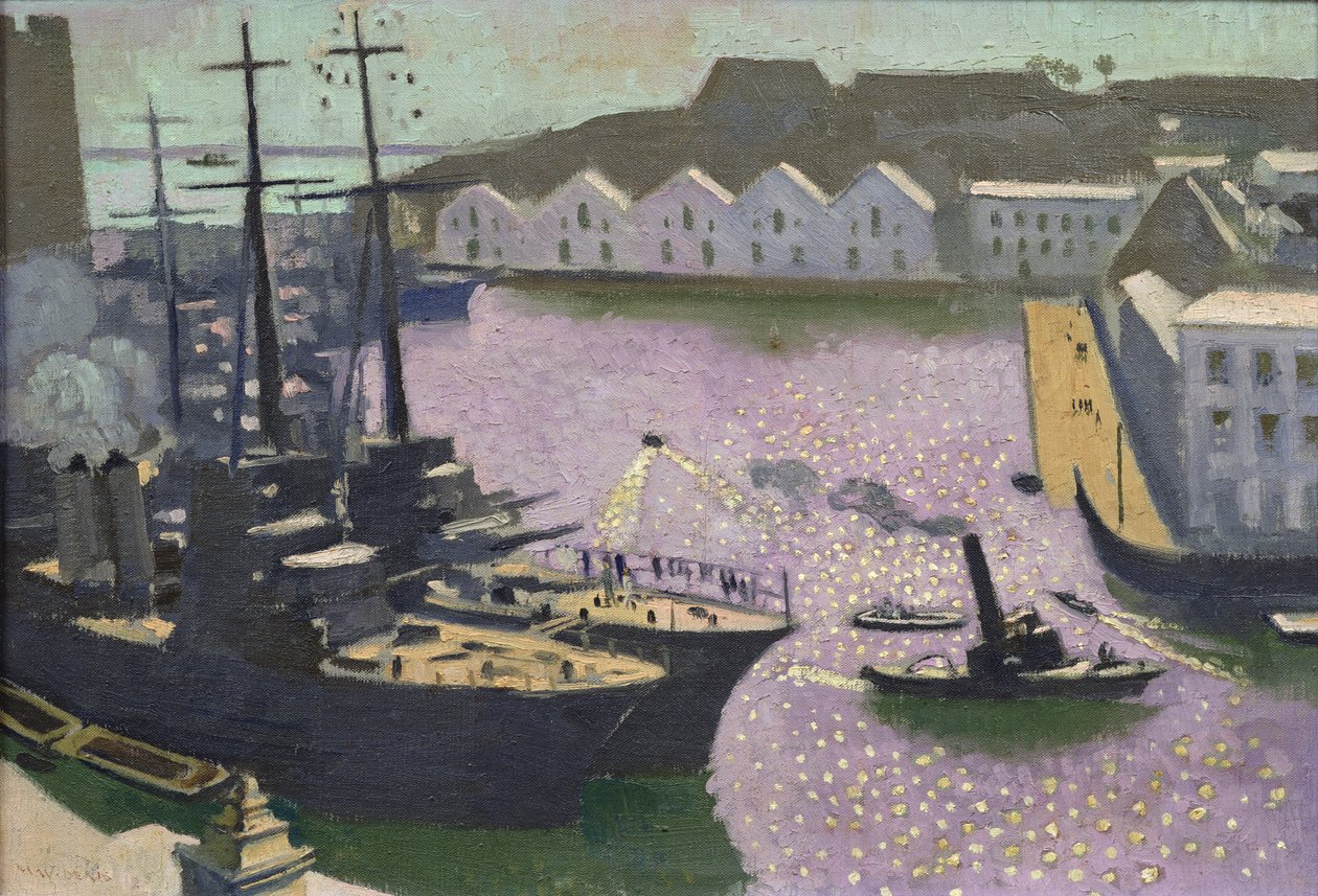 Brests hamn, ca 1932 av Maurice Denis