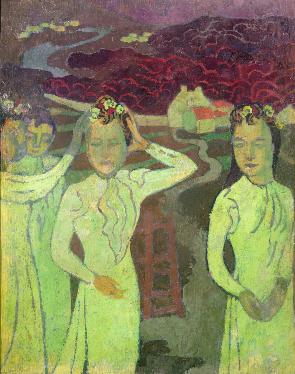 Första studien för ett trippelporträtt av Marthe, 1892 av Maurice Denis