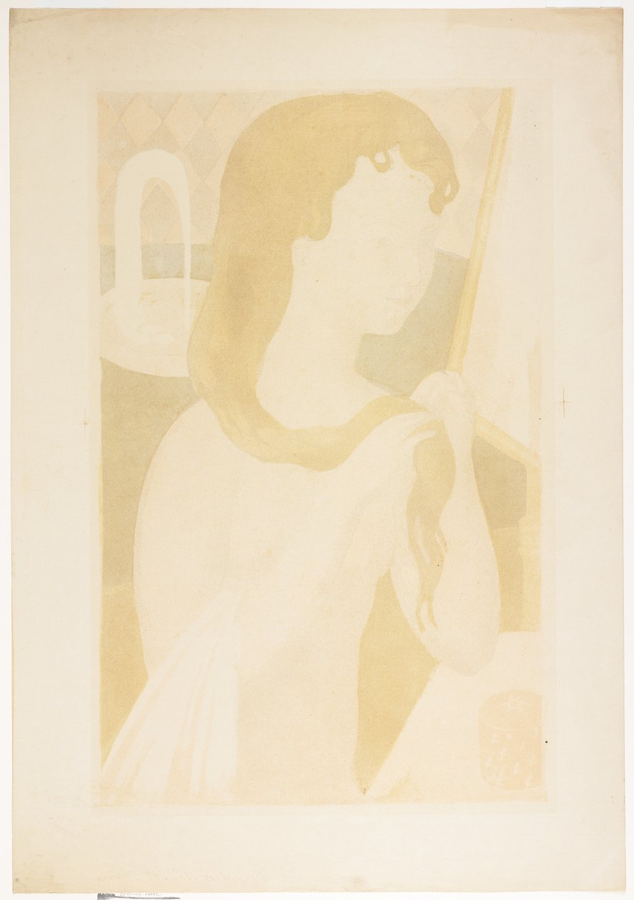 Ung flicka vid sin toalett, 1895 av Maurice Denis