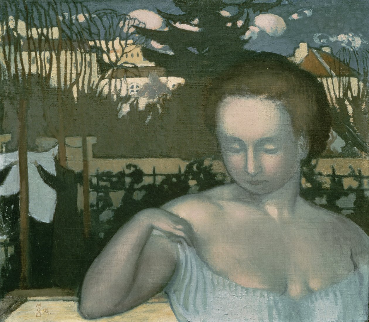 Porträtt av Marthe Denis, konstnärens hustru, 1893 av Maurice Denis