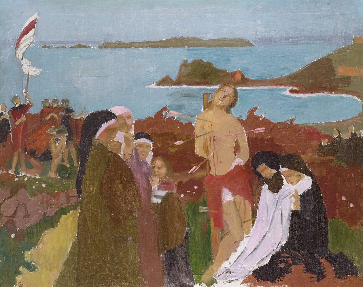 Sankt Sebastian vid havet, 1912 av Maurice Denis
