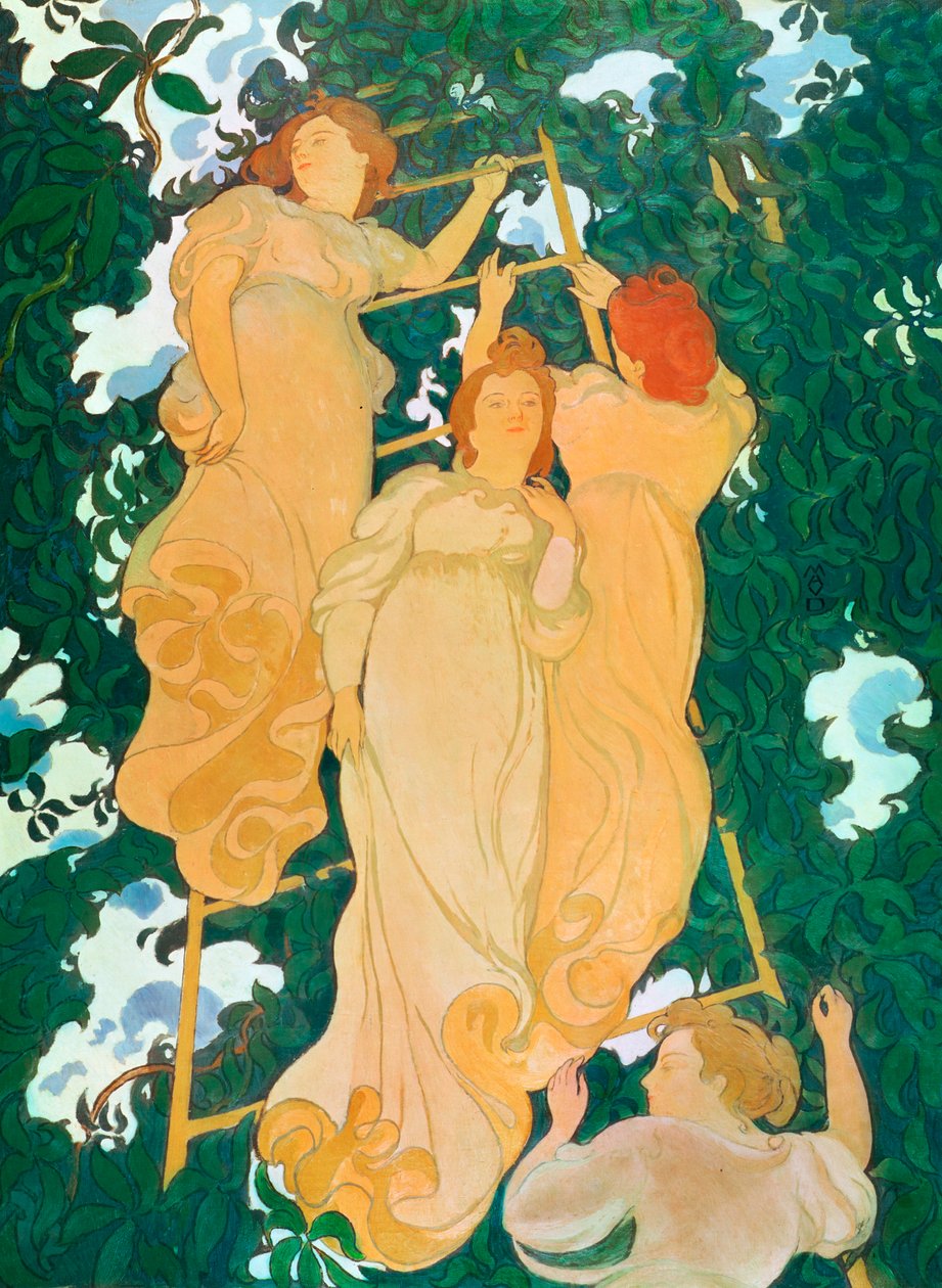 Stegen i lövverket, 1892 av Maurice Denis