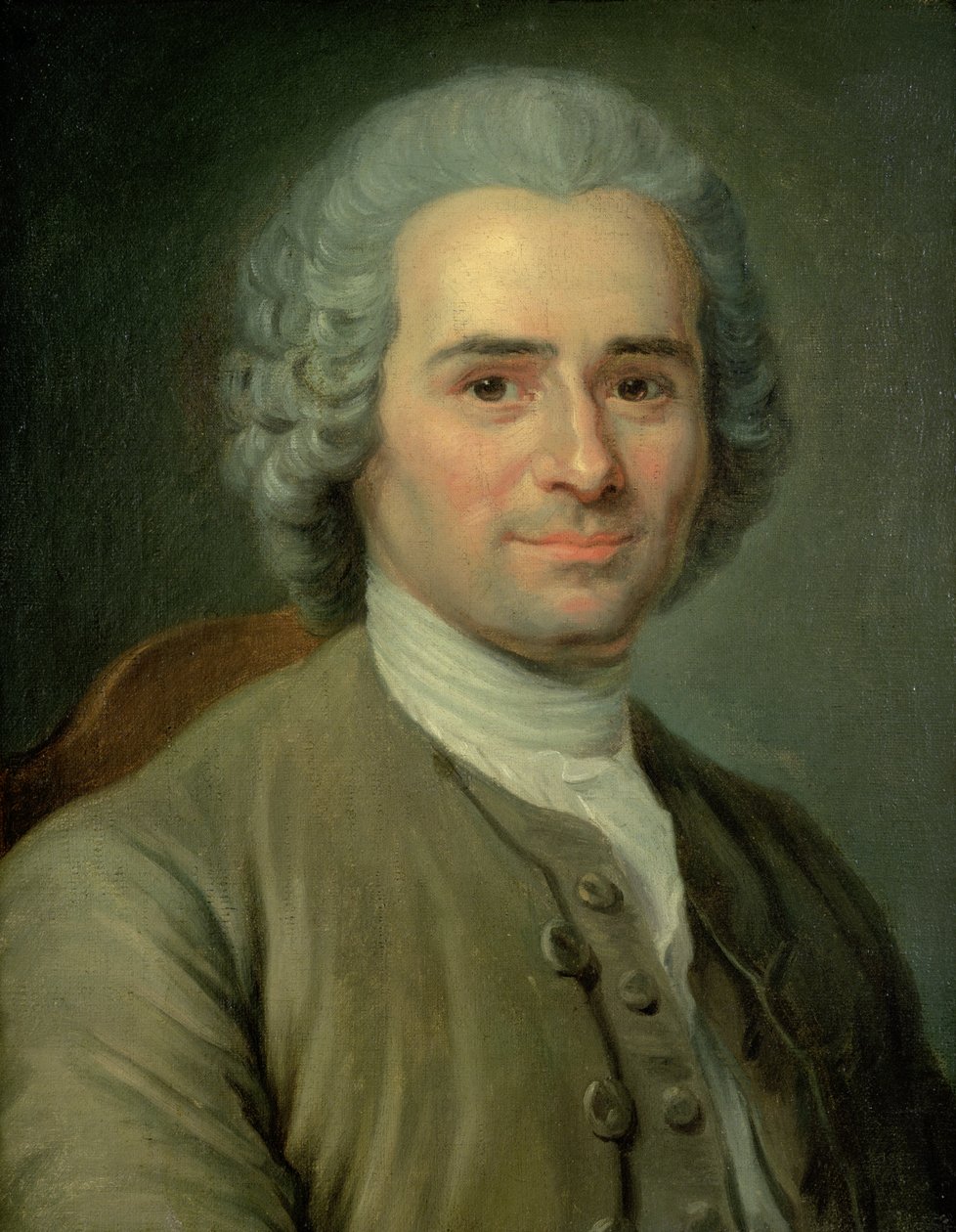 Jean-Jacques Rousseau (1712-78) av Maurice Quentin de La Tour