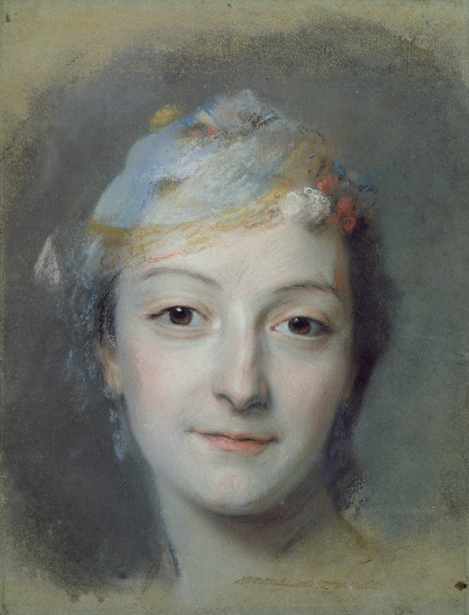 Porträtt av Marie Fel (1713-78) 1757 (pastell på papper) av Maurice Quentin de La Tour