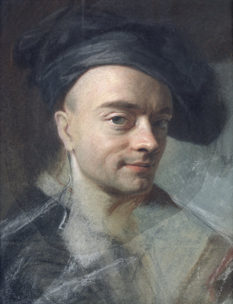 Självporträtt (pastell) av Maurice Quentin de La Tour