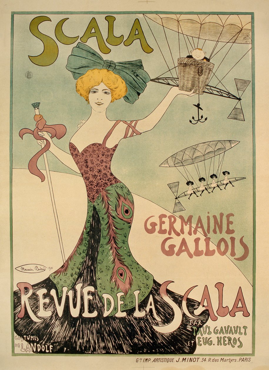 Recension av La Scala-affischen, 1901 av Maurice Biais