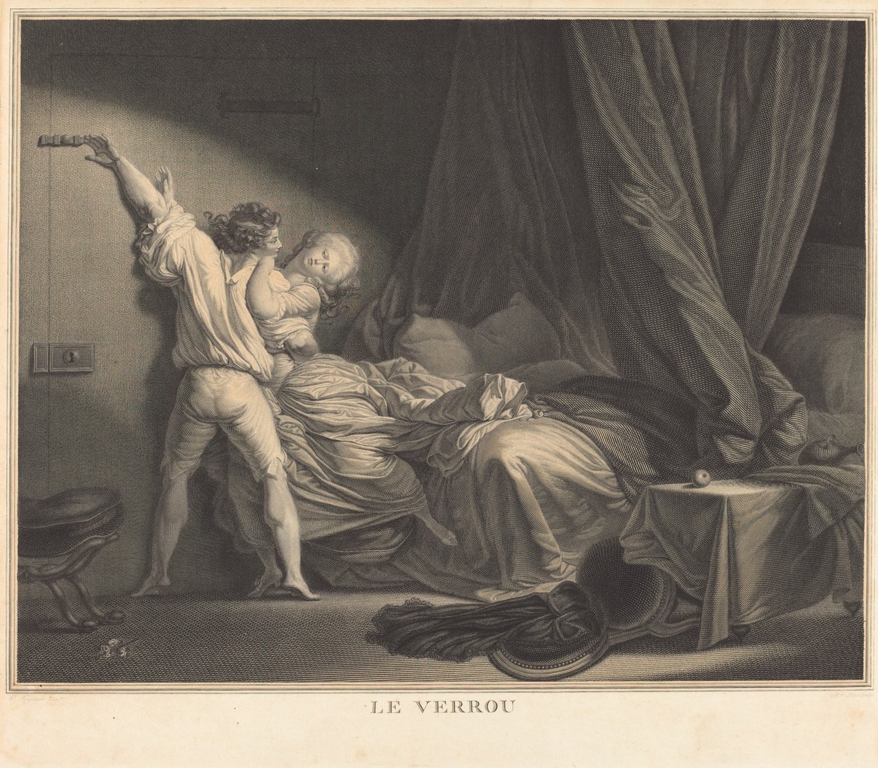 Le Verrou スウェーデン語 av Maurice Blot after Jean Honoré Fragonard