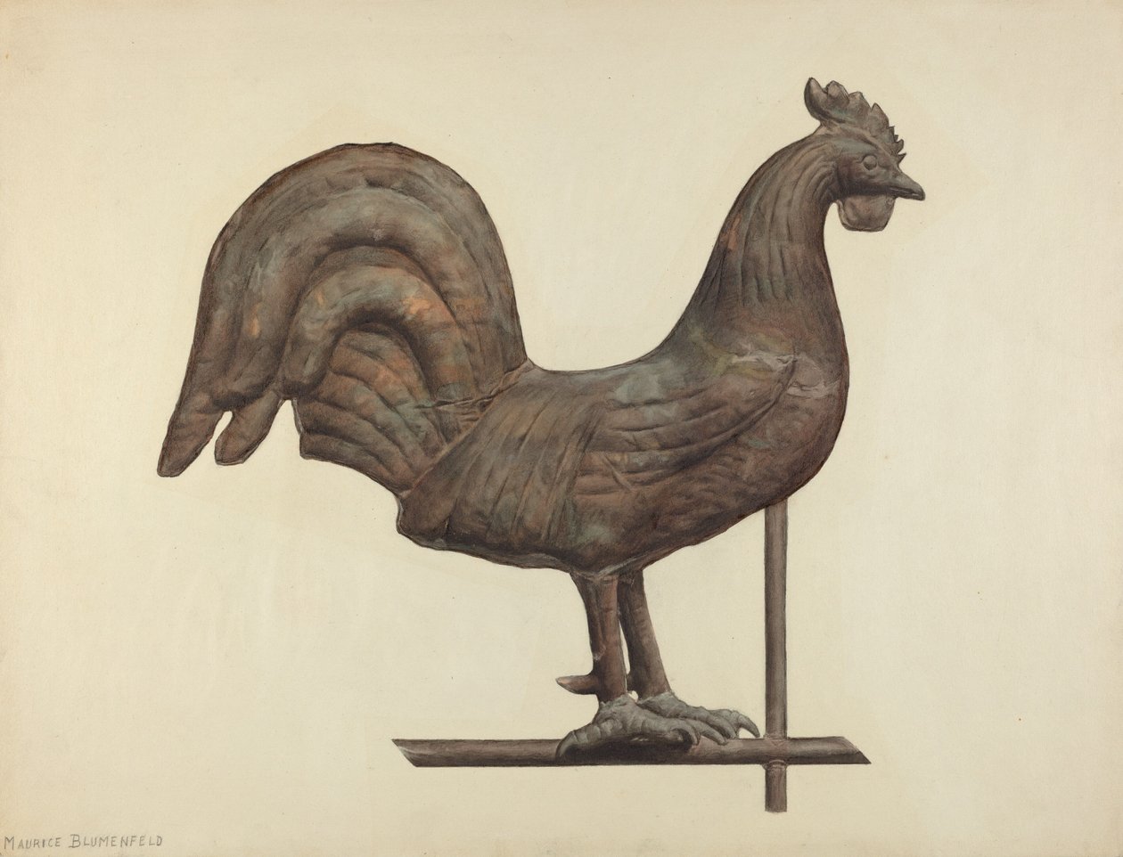 Väderflöjelslut, ca. 1938. av Maurice Blumenfeld
