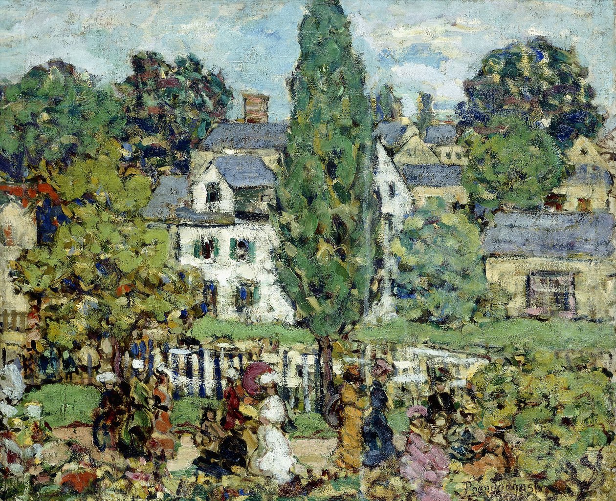 Eftermiddagspromenad, sommar, av Maurice Brazil Prendergast