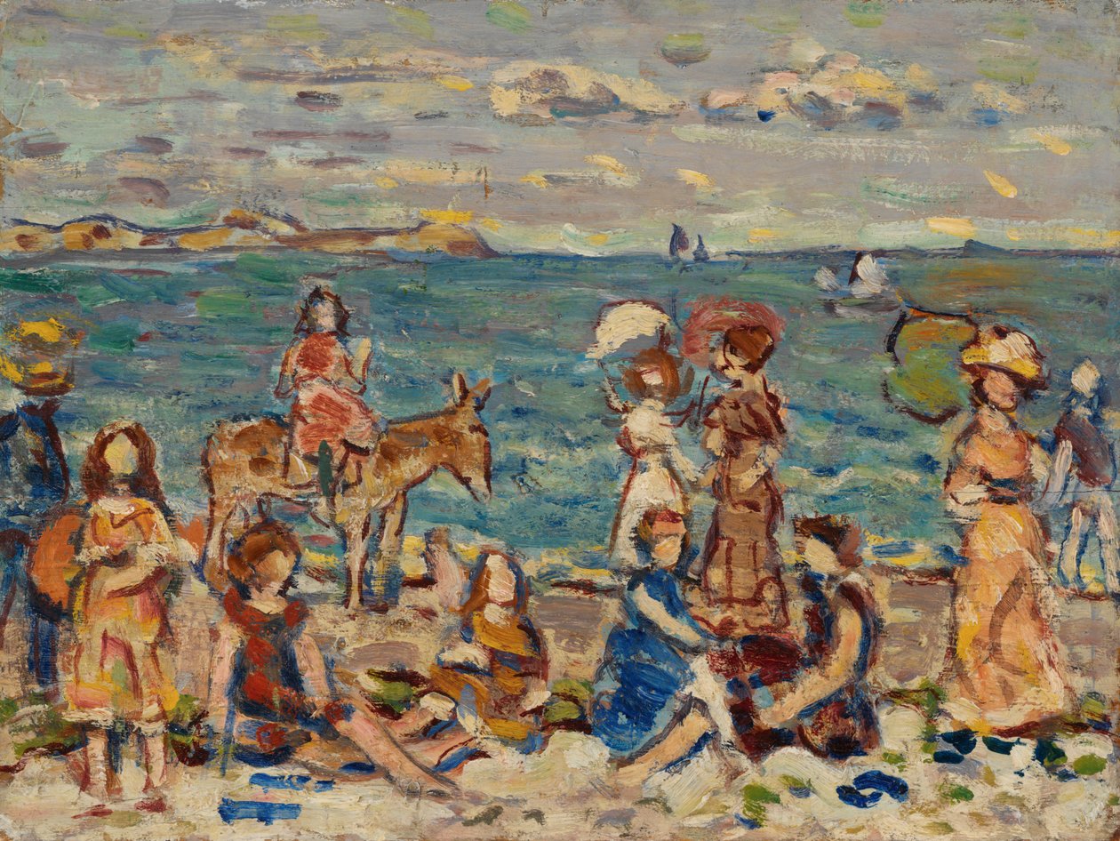 På stranden av Maurice Brazil Prendergast