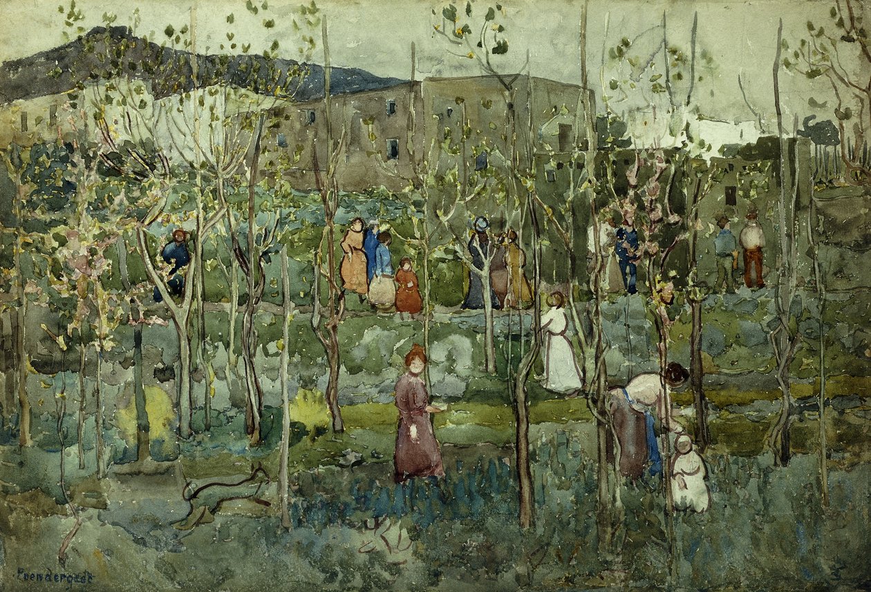 Capri, 1899 av Maurice Brazil Prendergast