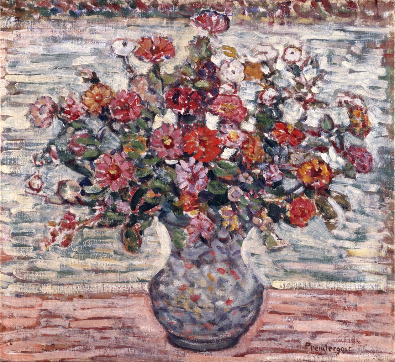 Blommor i en vas, ca 1910-13 av Maurice Brazil Prendergast