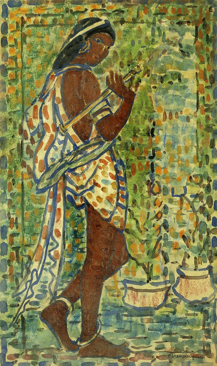 Hindudansare, ca 1910-1913 av Maurice Brazil Prendergast