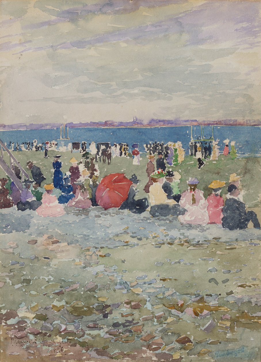 Revere Beach av Maurice Brazil Prendergast