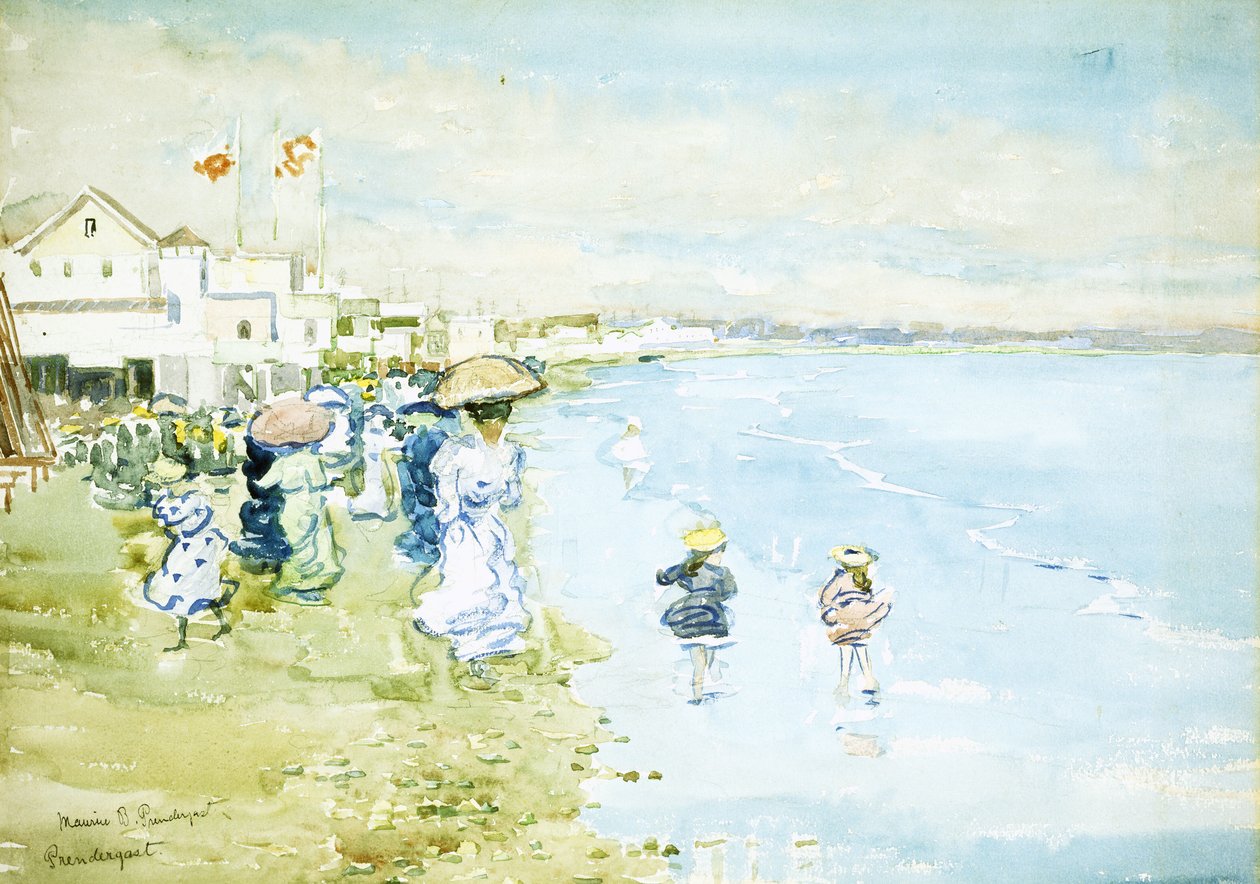 Revere Beach, Boston, av Maurice Brazil Prendergast