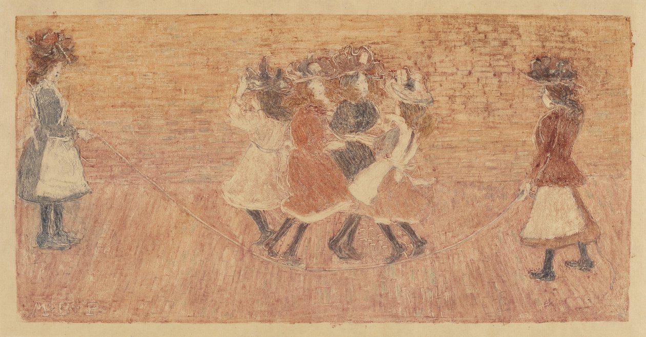 Hopprep, 18921895. av Maurice Brazil Prendergast