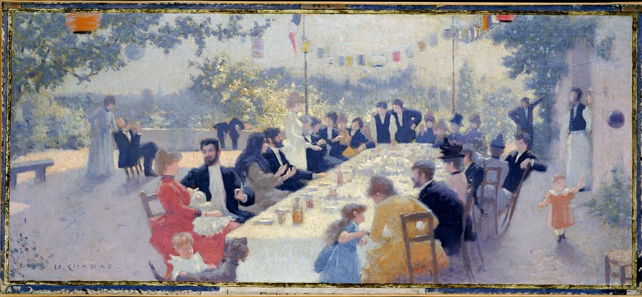 Bröllopsfesten av Maurice Chabas