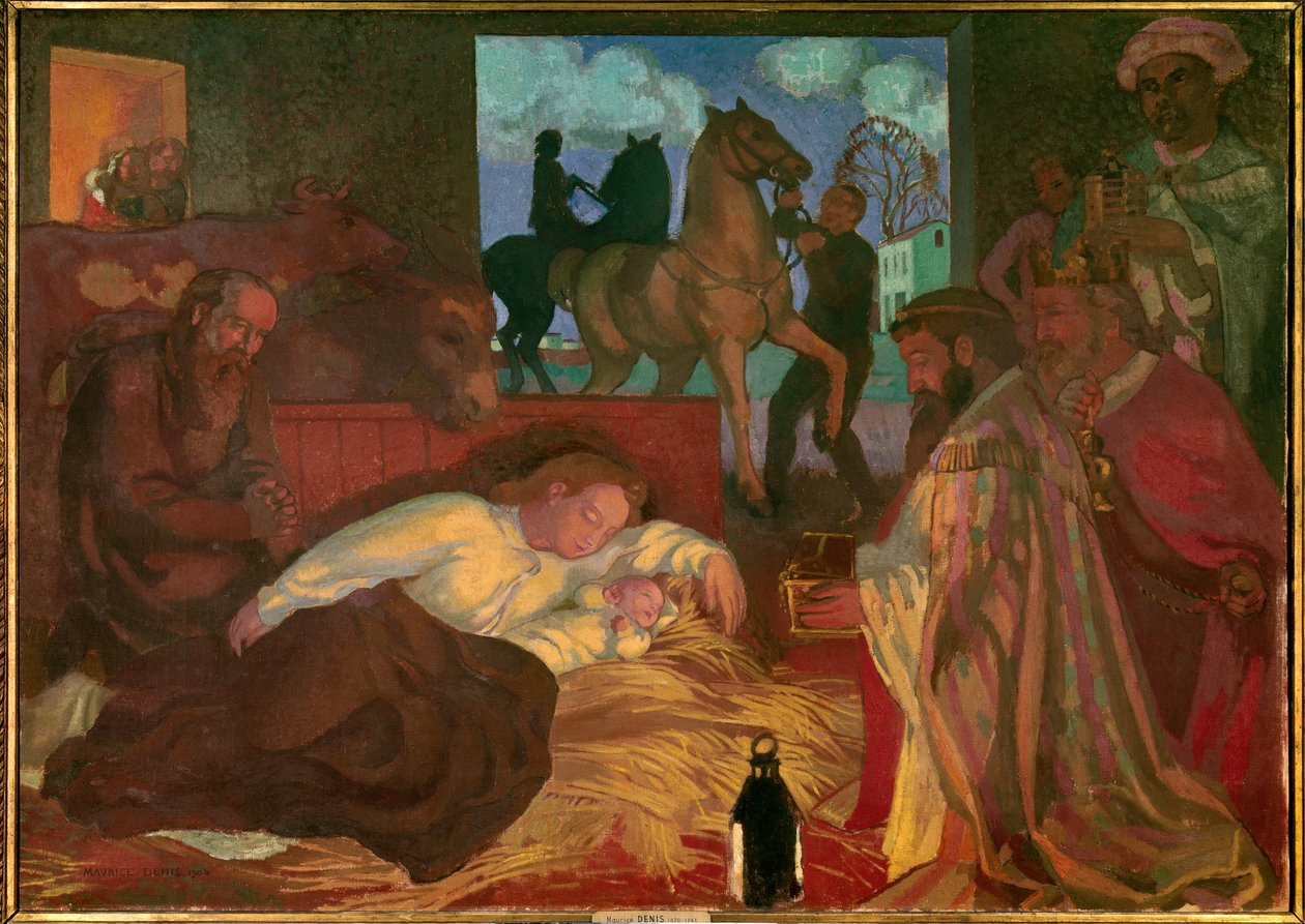 Tillbedjan av Magi av Maurice Denis