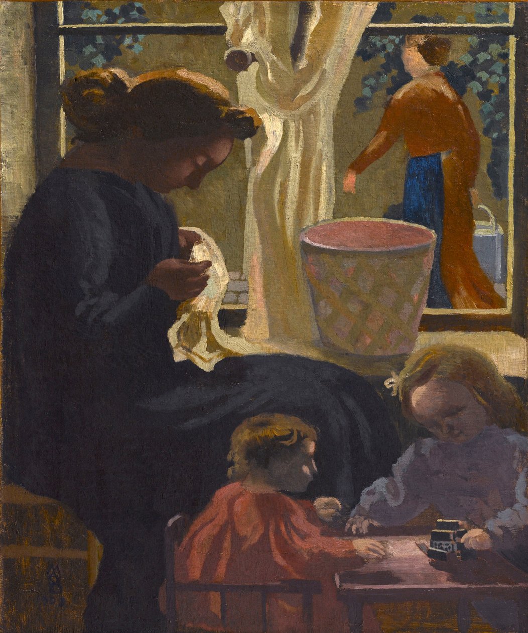 Intimitet eller Ravaudeuse vid fönstret, 1903. av Maurice Denis