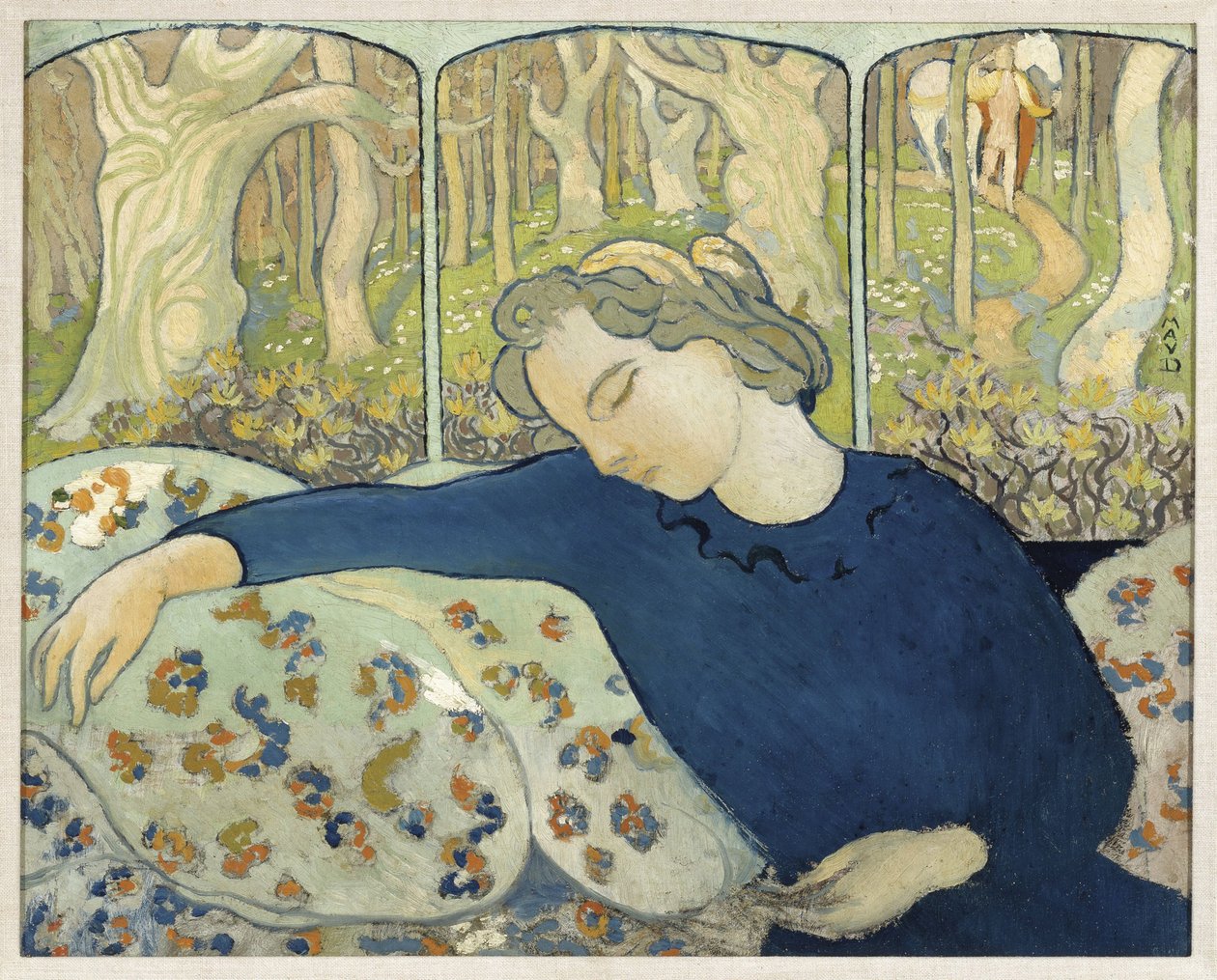 The Sleeper in the Magic Wood, 1892. av Maurice Denis