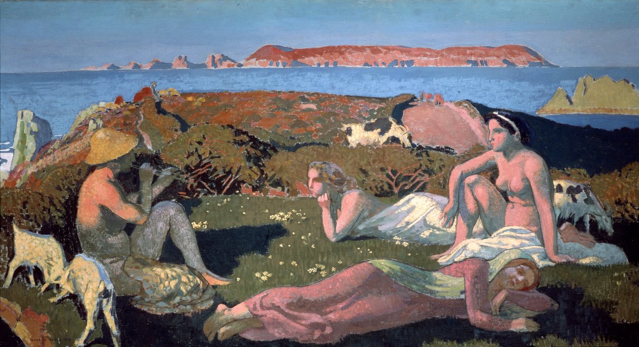 The Green Beach, Perros Guirec, 1909. av Maurice Denis