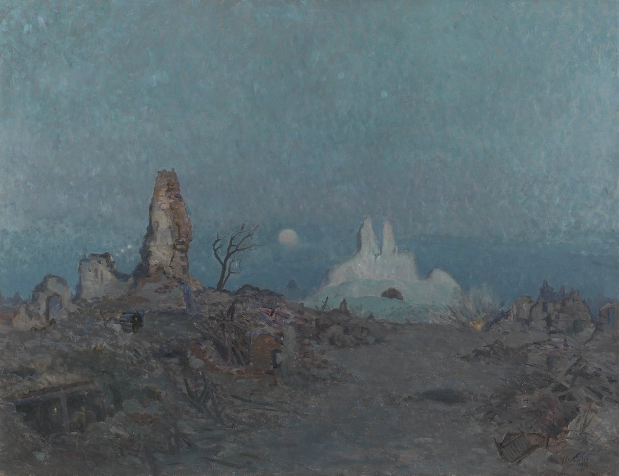 The Sunken Road, Hangard, 1918 av Maurice Galbraith Cullen