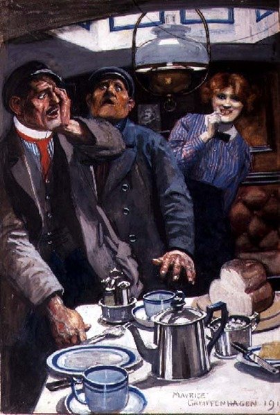 Illustration från "Love Cargo" av Maurice Greiffenhagen