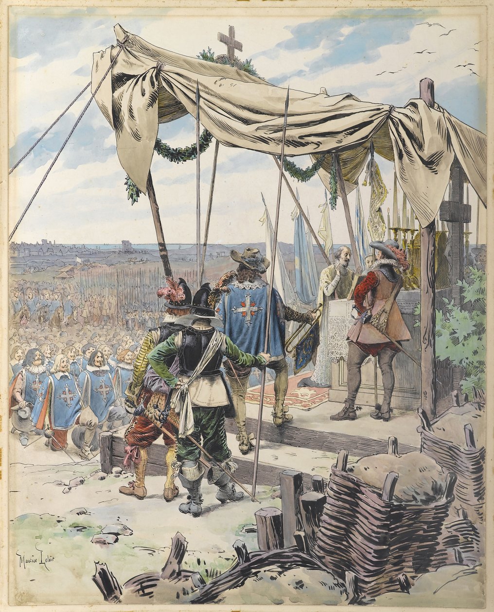 Richelieu före slaget, ca. 1900. av Maurice Leloir