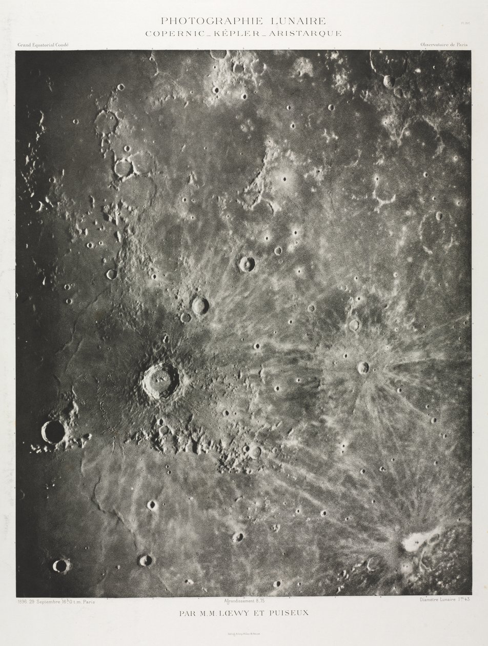 Månfotografering: Copernicus-Kepler-Aristaric av Maurice Loewy