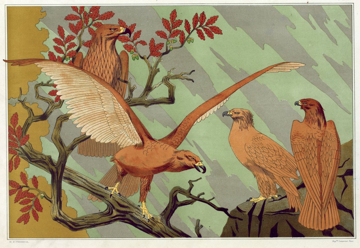 Eagles, pub. 1897. av Maurice Pillard Verneuil
