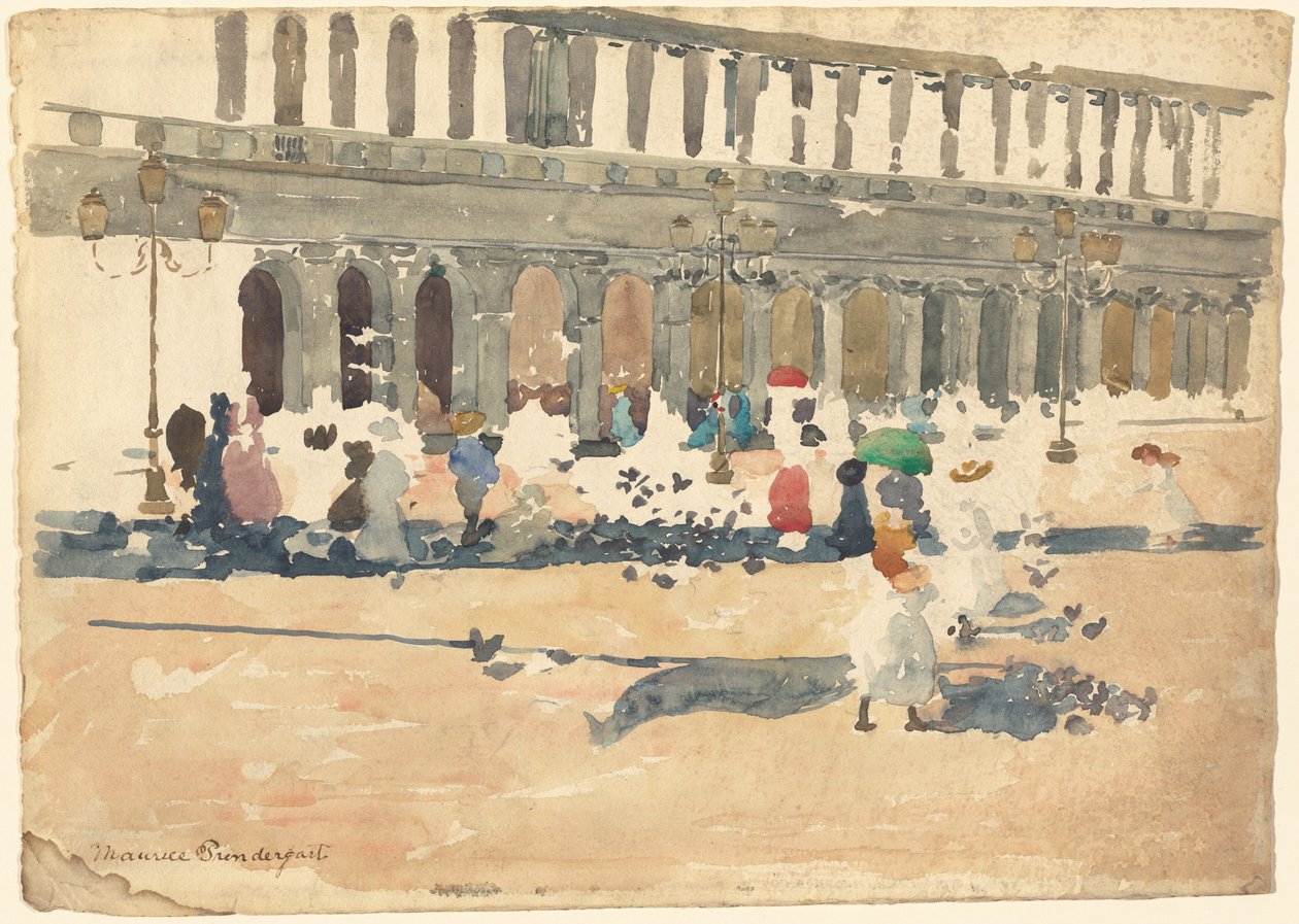 Florian kaffe i Venedig av Maurice Brazil Prendergast