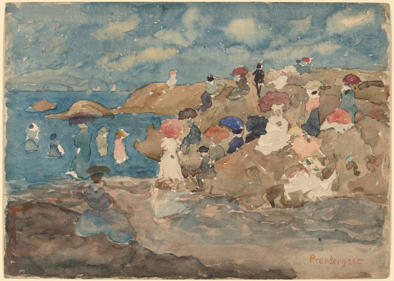 Revere Beach av Maurice Brazil Prendergast