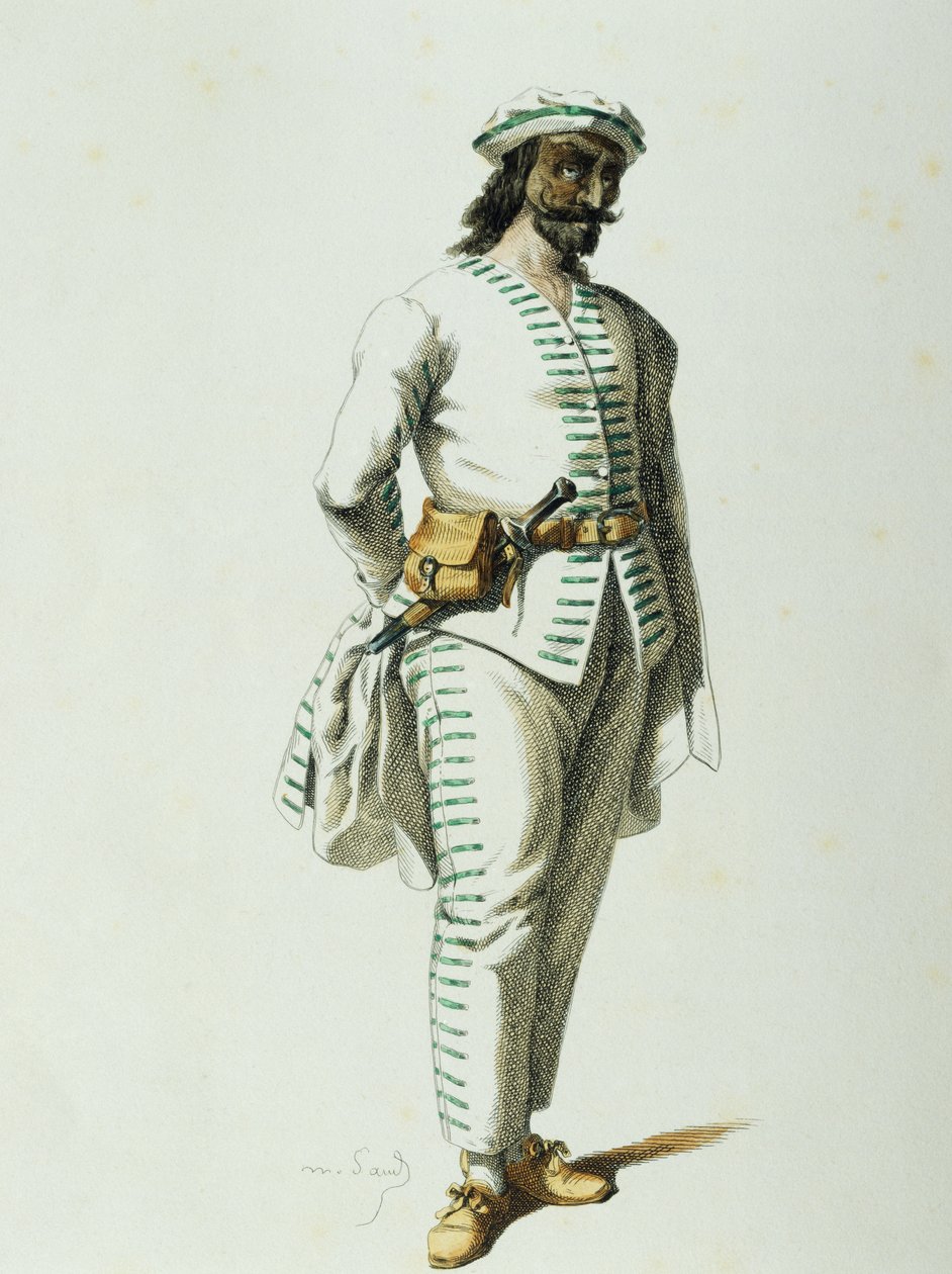 Brighella 1570, av Maurice Sand (1823-1889) av Maurice Sand