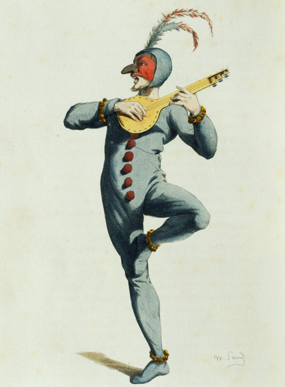 Coviello 1550, av Maurice Sand (1823-1889) av Maurice Sand
