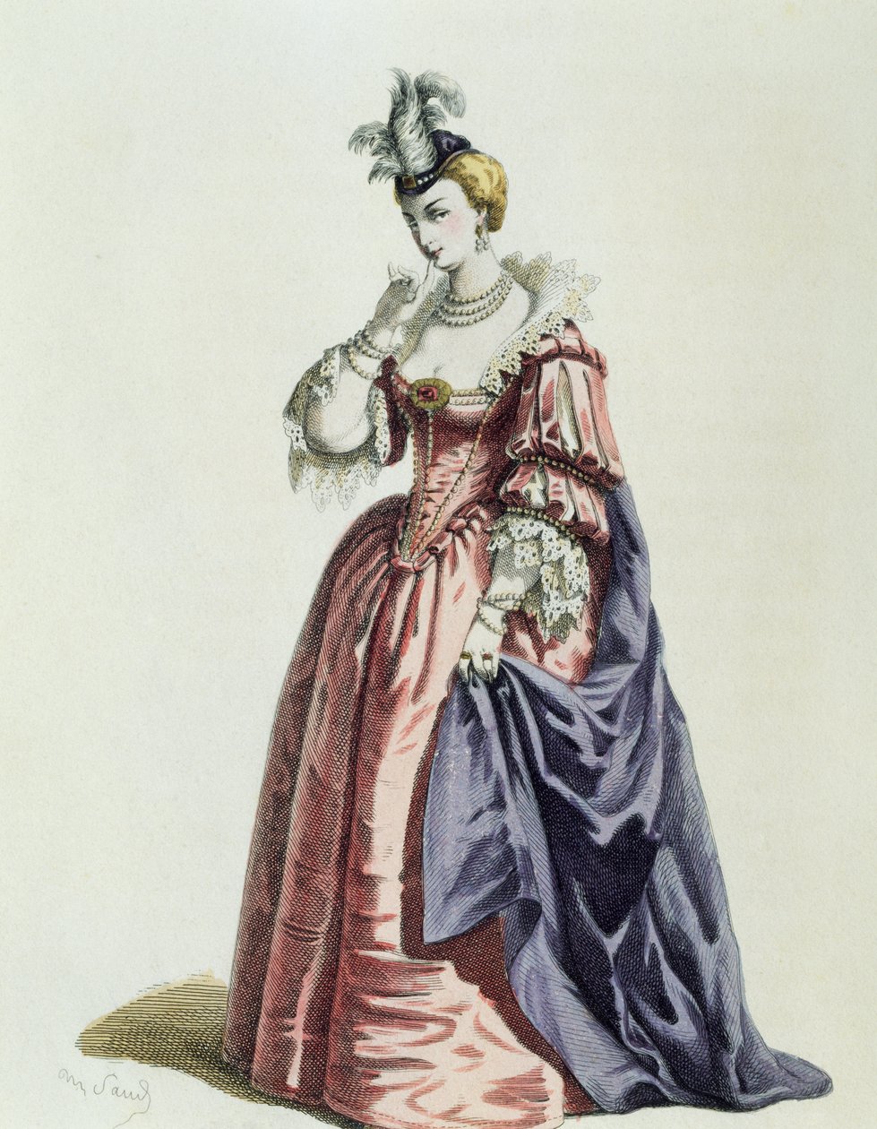 Isabella år 1600, av Maurice Sand (1823-1889) av Maurice Sand