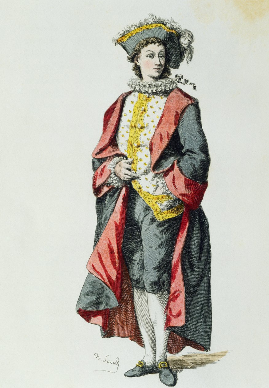 Lelio 1726, av Maurice Sand (1823-1889) av Maurice Sand
