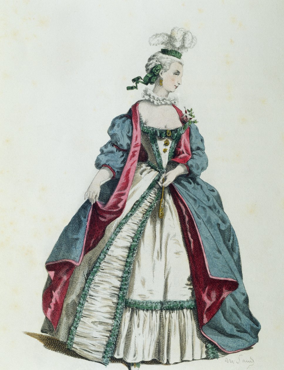 Silvia 1716, av Maurice Sand (1823-1889) av Maurice Sand