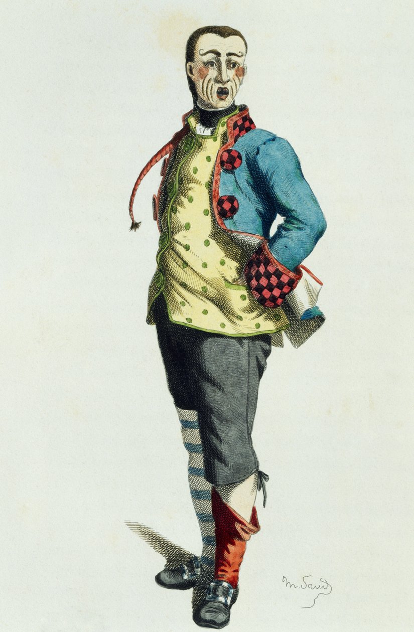 Stenterello 1858, av Maurice Sand (1823-1889) av Maurice Sand