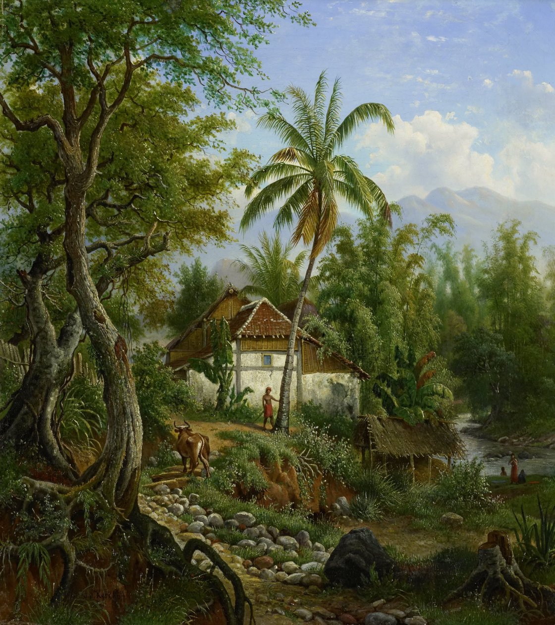 indiskt landskap av Maurits E.H.R. van den Kerkhoff