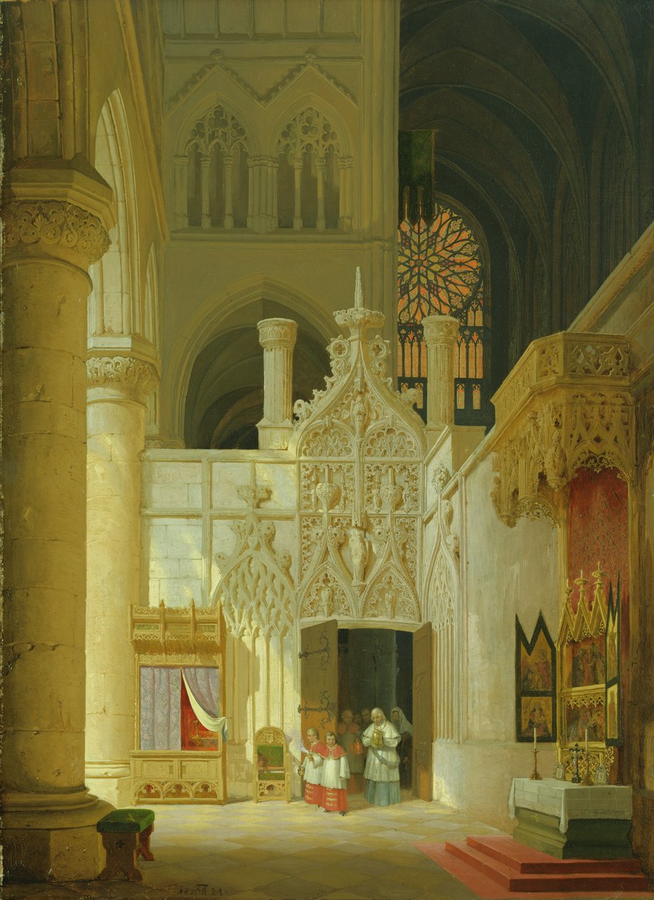 Gotiska kyrkan, 1831 av Max Emanuel Ainmiller