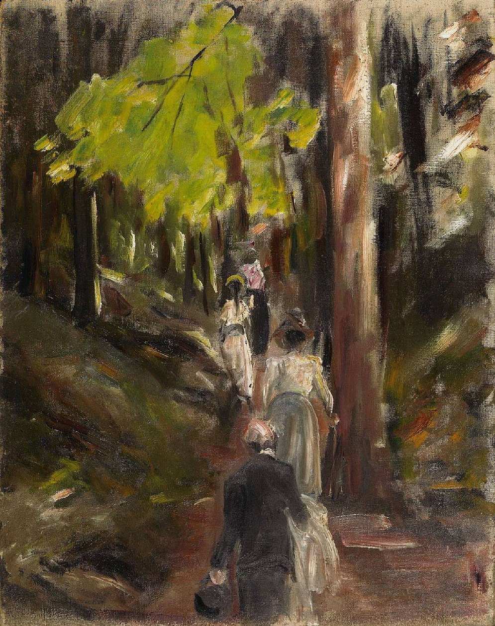  Skogspromenad i Harzbergen av Max Liebermann